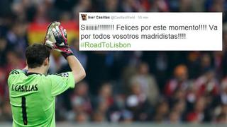 Jugadores de Real Madrid comparten clasificación por twitter