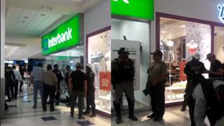 Chorrillos: delincuentes asaltan banco dentro de Plaza Lima Sur