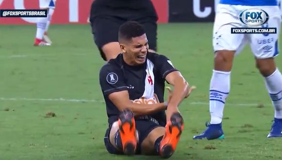 YouTube: la escalofriante lesión de Paulinho, la joven promesa del Vasco. (Foto: Captura de video)