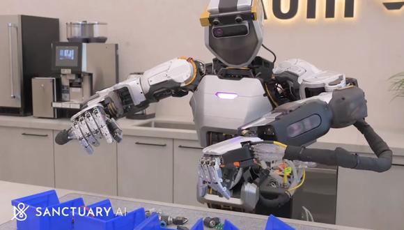 Robot humanoide funciona con inteligencia artificial y puede ser controlado a distancia. (Imagen: YouTube)