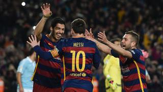 Barcelona goleó 6-1 a Celta de Vigo con partidazo de la 'MSN'
