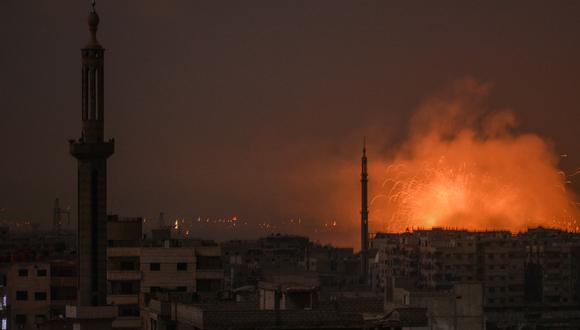 Ataques israelíes contra objetivos cerca de Damasco y en el sur de Siria. Foto referencial: Archivo de AFP.
