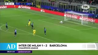 Inter de Milán jugará la Europa League al caer frente a Barcelona