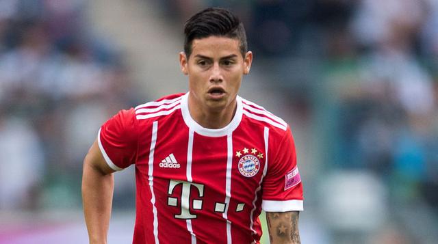 James Rodríguez contribuyó en el primer gol del Bayern Múnich, tras enviar un centro hacia Rafinha, quien le cedió el esférico a  Thomas Muller. (Foto: AFP)