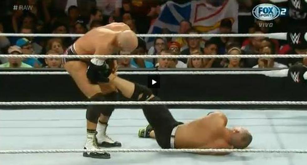 John Cena y Cesaro pelearon por el título de USA. (Foto: WWE)