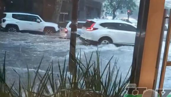Intensas lluvias afectaron e inundaron diferentes barrios de la capital argentina | Foto: Captura de video / Diario Hoy