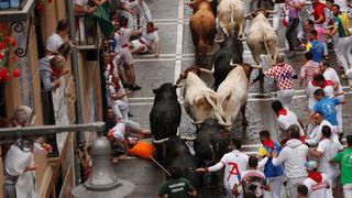 San Fermín: Primer encierro deja tres corneados y dos con traumatismo craneoencefálico