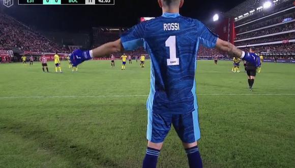 Rossi tapó el penal de Leandro Díaz en el Boca Junirs vs. Estudiantes. (Foto: Captura de pantalla)