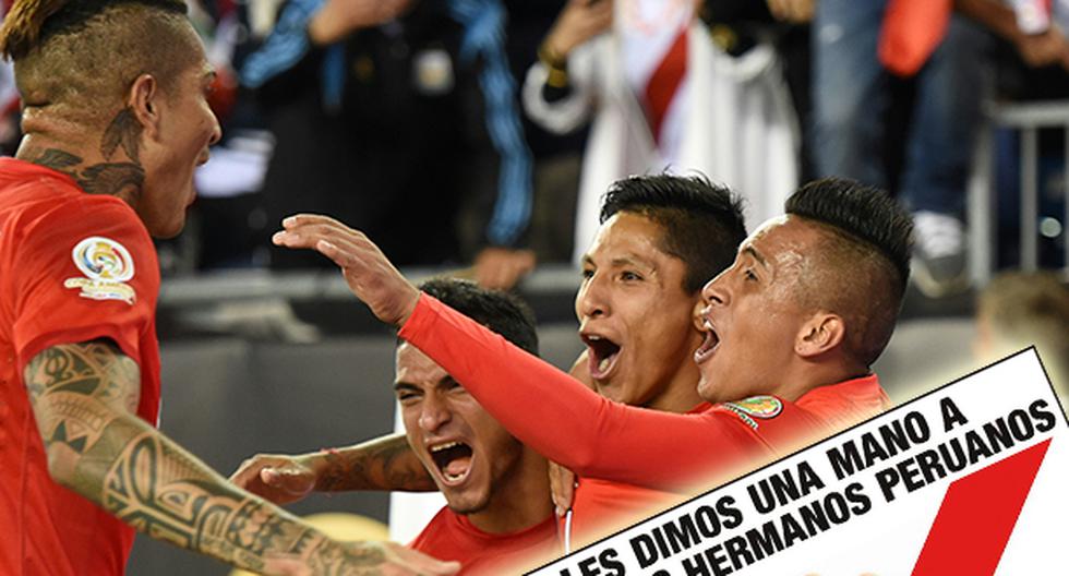 Así como en otras oportunidades, hinchas de Uruguay mostraron su apoyo por la Selección Peruana y la felicitaron por eliminar a Brasil de la Copa América. (Foto: AFP)