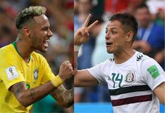 Brasil venció 2-0 a México por los octavos de final del Mundial Rusia 2018
