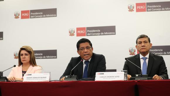 Vicente Zeballos resaltó diálogo con agrupaciones que llegarán al Congreso de la República. (Fuente: PCM)