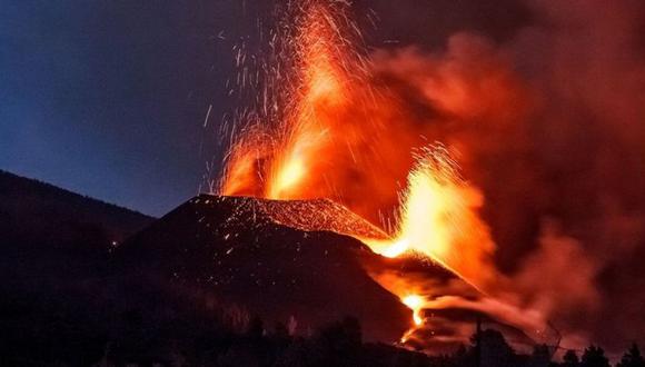 El volcán Cumbre Vieja está expulsando lava desde el 19 de septiembre. (Getty Images).
