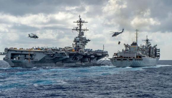 Estados Unidos ha desplegado un grupo de ataque de portaaviones en el Golfo. (Foto: AFP)