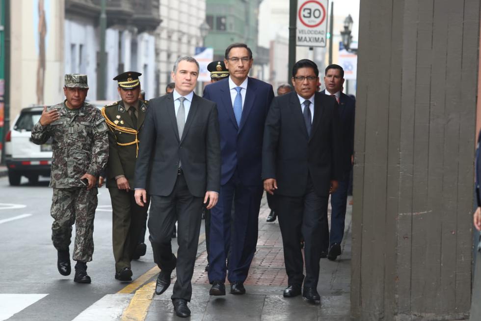 Vizcarra justificó la ausencia de sus ministros en Constitución por no existir las condiciones para la reforma política. (Foto: Alessandro Currarino / GEC)
