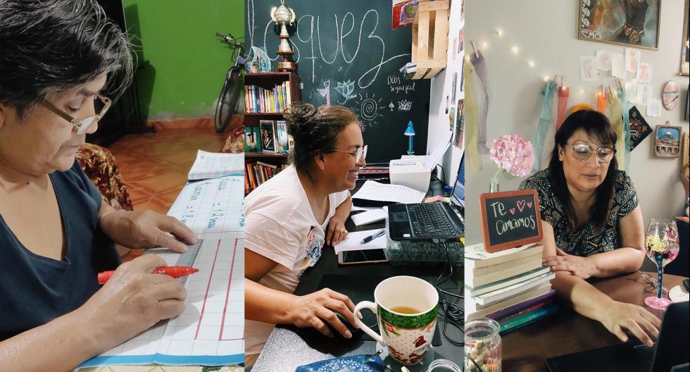 Según el INEI (data del 2018), 41,6% de los docentes son jefes de hogar, de los cuales, el 22% son mujeres. (Fotos: Archivo Personal)