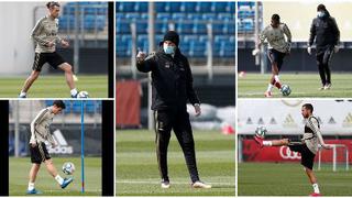 Real Madrid volvió a entrenar: Zidane dio órdenes con mascarilla y Hazard fue la ‘novedad’ | FOTOS