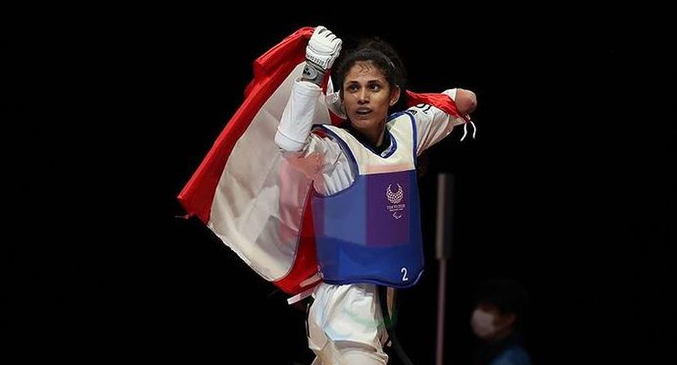 Así celebró Angélica su medalla de oro en los Juegos Paralímpicos. (Fotos: Talía Vargas / Asociación Nacional Paralímpica del Perú)