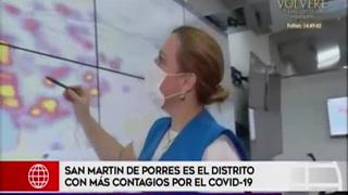 Conoce el mapa de infectados por Covid-19 en los distritos de Lima