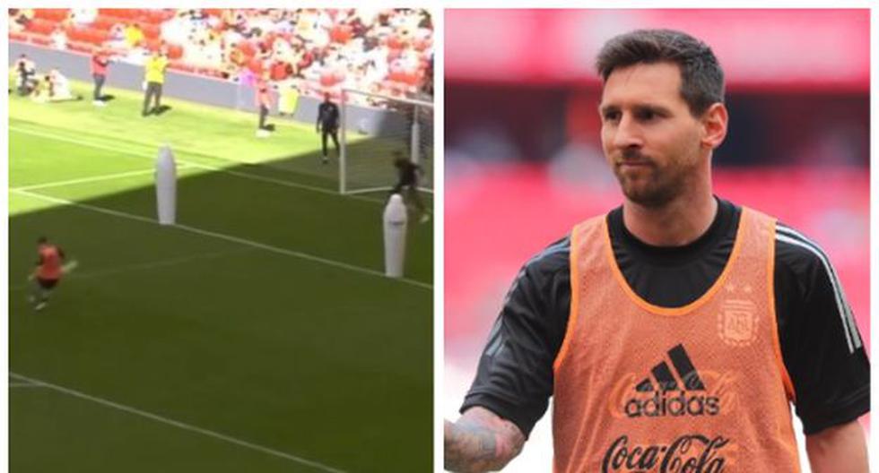 Argentina vs.  Italia: Lionel Messi ha rubato la scena con un gol superbo in allenamento aperto a San Mamés |  Video |  Finale 2022 |  RMMD |  Sport totali