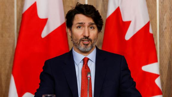 El primer ministro de Canadá, Justin Trudeau, asiste a una conferencia de prensa, mientras continúan los esfuerzos para ayudar a frenar la propagación de la enfermedad del coronavirus (COVID-19), en Ottawa, Ontario, Canadá. (Foto: REUTERS / Blair Gable).