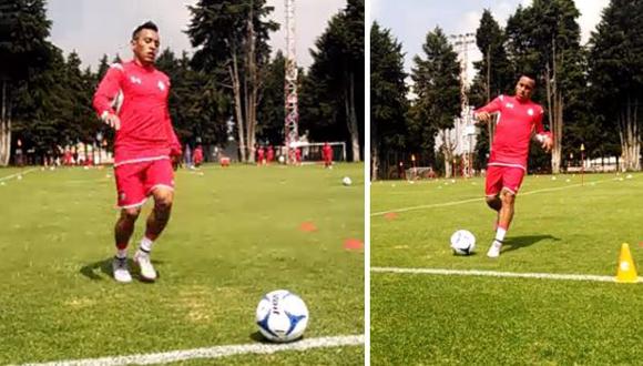 Christian Cueva entrenó por primera vez con Toluca (VIDEO)