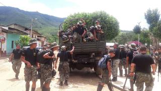 San Martín: Ejército realiza labores de ayuda tras desborde