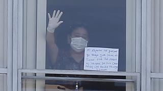 “Por favor, no salgan de sus casas”, el mensaje que se lee desde el hospital Rebagliati