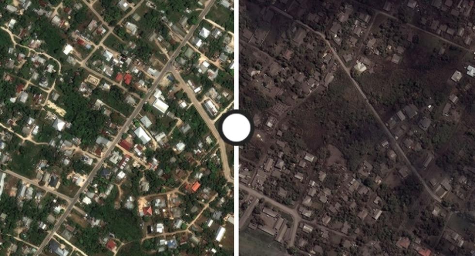 Tsunami in Tonga: the images that reveal the before and after of the volcano eruption