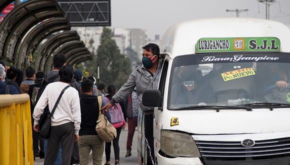 El paro de transporte público urbano en Lima y Callao quedó suspendido. (Foto: Carlos Garcia Granthon/ Fotoholica Press/ LightRocket via Getty Images)