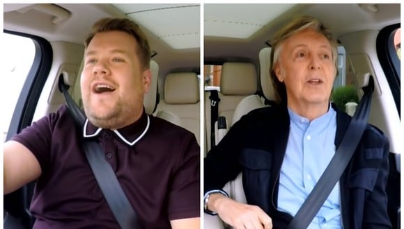 James Corden con Paul McCartney en el Carpool Karaoke. (Foto: The Late Late Show)