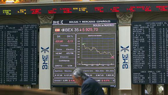 El mercado bursátil de Madrid registró hoy un avance de 0.08%. (Foto: Bloomberg)