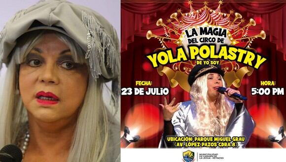 Yola Polastri denuncia que imitadora de “Yo Soy” utiliza su imagen para promocionar circo. (Foto: Composición)