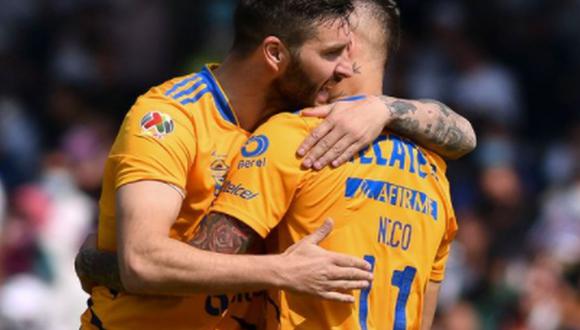 Gignac y López liquidaron el triunfo de Tigres vs. Pumas. (Foto: Liga MX)