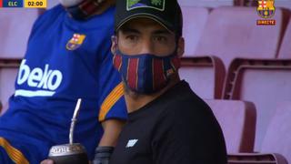 La reacción de Suárez tras el gol de Antoine Griezmann en el Barcelona vs. Elche | FOTO