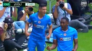 Gol de Gonzalo Carneiro para abrir el marcador en favor de Cruz Azul vs, Mazatlán | VIDEO