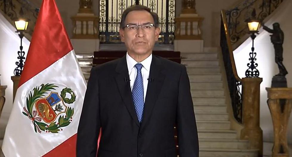 Martin Vizcarra dando el mensaje a la nación el 16 de septiembre del 2018 donde anunció la Cuestión de confianza (Foto: Presidencia Perú)