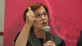 Susana Villarán: "La encuesta confirma la tendencia al alza del No"