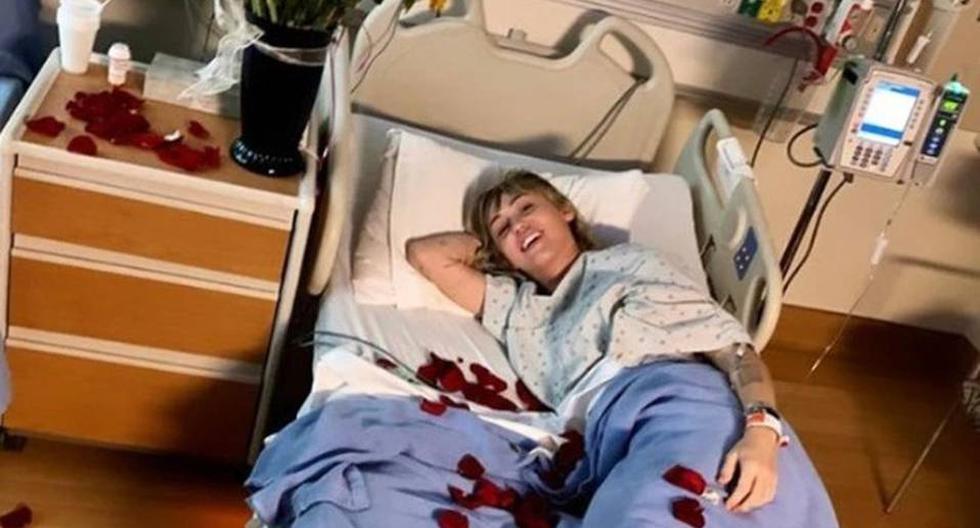 La cantante compartió fotos de su estancia en el hospital. (Fotos: @mileycyrus)