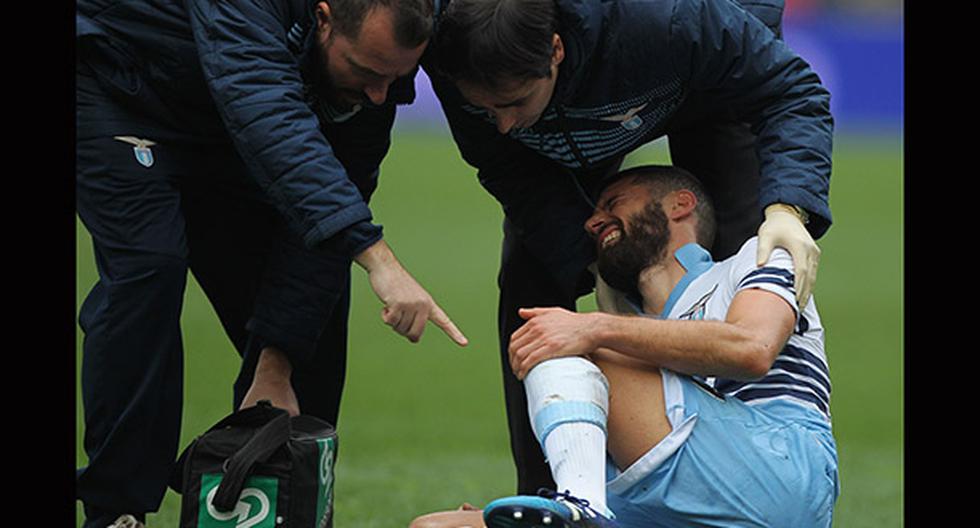 La insólita lesión de Antonio Candreva. (Foto: Getty Images)