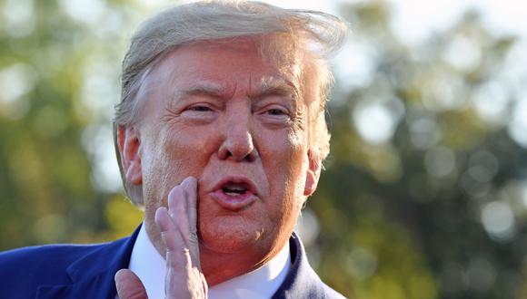 El presidente Donald Trump canceló su plan de celebrar la cumbre G7 en su club de golf en Miami ante críticas. (Photo by Nicholas Kamm / AFP)