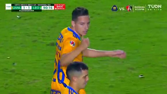 Gol de tijera de Florian Thauvin para el 1-1 de Tigres vs. León. (Video: TUDN)