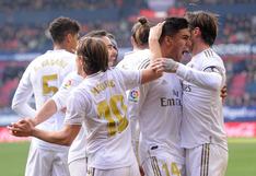 Real Madrid vence 4-1 a Osasuna y se mantiene como líder de LaLiga Santander 