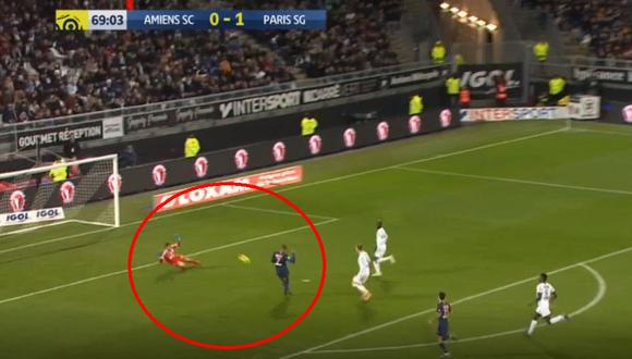 Kylian Mbappé marcó el 2-0 a favor del PSG que se enfrentó al Amiens por la Ligue 1. (Video - Foto: ESPN).