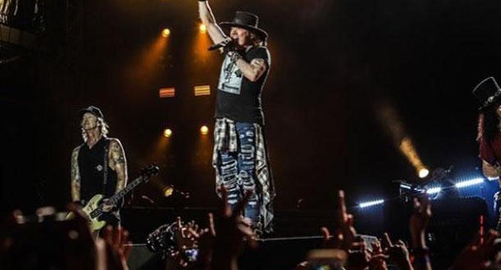 Tras lo dicho por el Gobierno, queda suspendido el show que iba a ofrecer la banda Guns N\'Roses en Lima, el 24 de marzo. Concierto será reprogramado. (Foto: Instagram @gunsnroses)