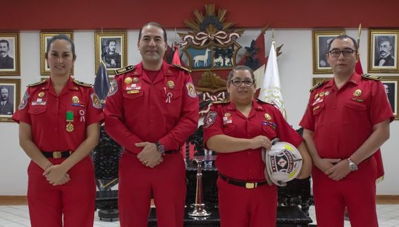 Gabriela Gálvez Garro asumió el mando de la Estación de Bomberos Voluntarios Lima Nº 4, en el distrito de Lince. (Foto: Difusión)