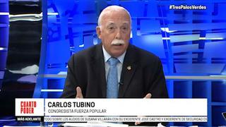 Tubino: "No está bien que haya presión del Ejecutivo" para debatir reforma política