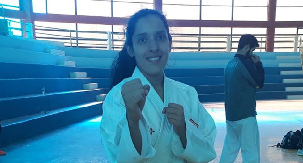 Milagros Alfaro se llevó el tercer lugar en la categoría kumité -68 kg de karate en los Juegos de Cochabamba. (Foto: IPD)