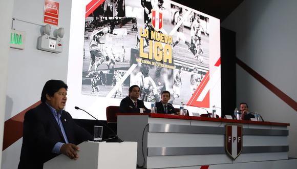 Edwin Oviedo anunció que desde el 2019 el torneo nacional será organizado por la FPF y se llamará Liga de Fútbol Profesional. (Foto: FPF)
