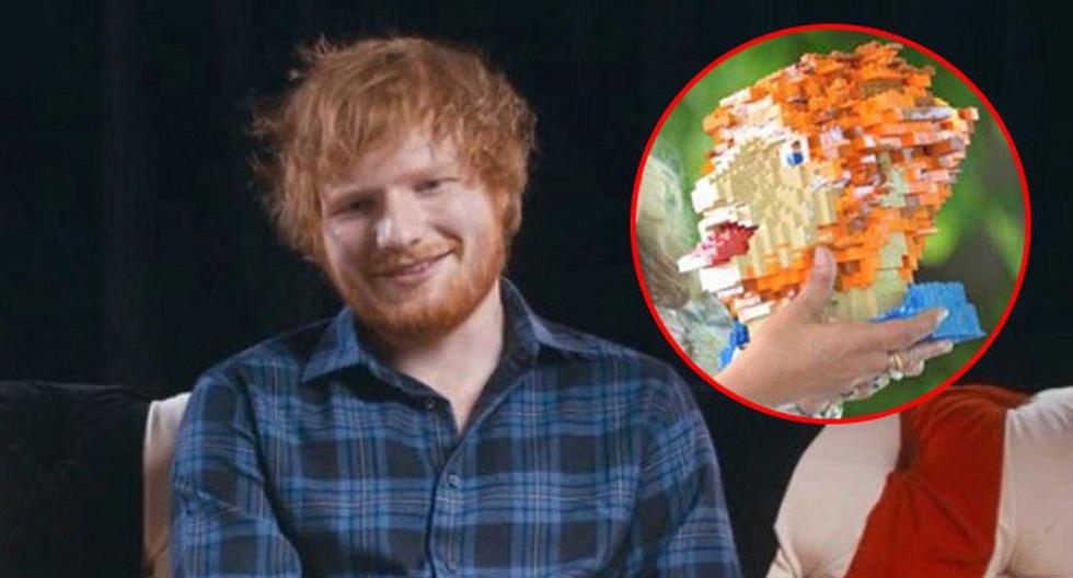 Ed Sheeran donó cabeza de Lego hecha por él mismo y que lo representa. (Foto: Instagram/ Captura Video)