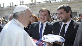 Papa Francisco recibió a dirigentes del club San Lorenzo